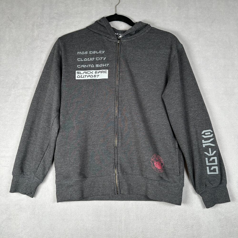 Disney Star Wars Galaxy's Edge Black Spire Outpost Full Zip Hoodie Kids XL